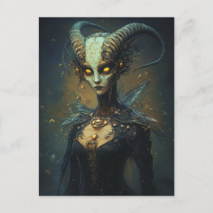 Alien Woman Postcard