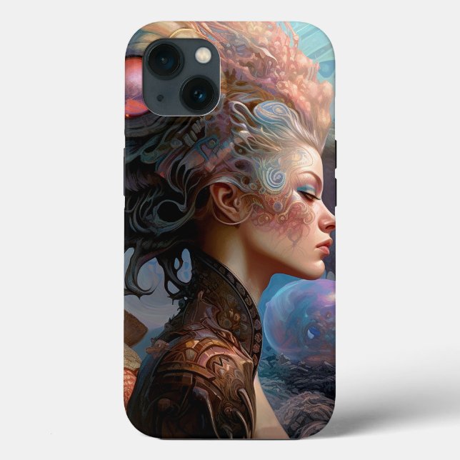 Alien Woman Surreal Science Fiction Art Case-Mate iPhone Case (Back)