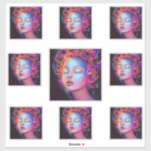 Alien Woman with Cosmic Hair