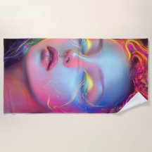 Alien Woman with Cosmic Hair