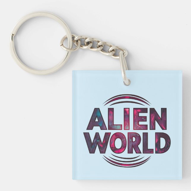 Alien World Key Ring (Front)