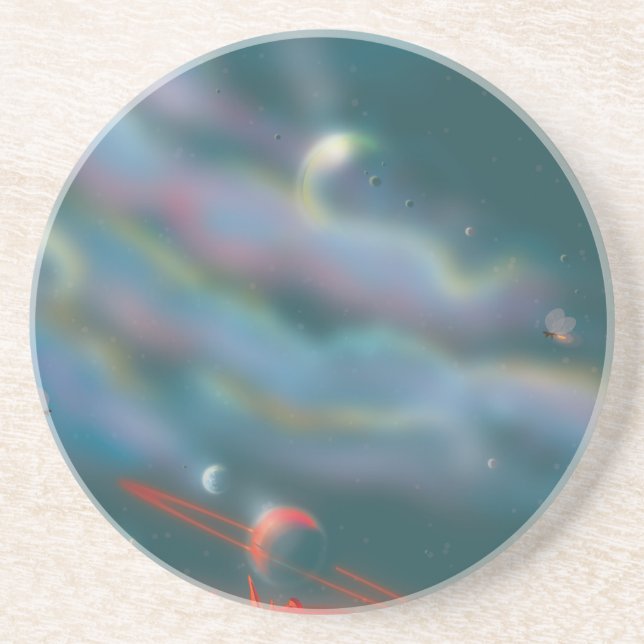 Alien world landscape coaster (Front)