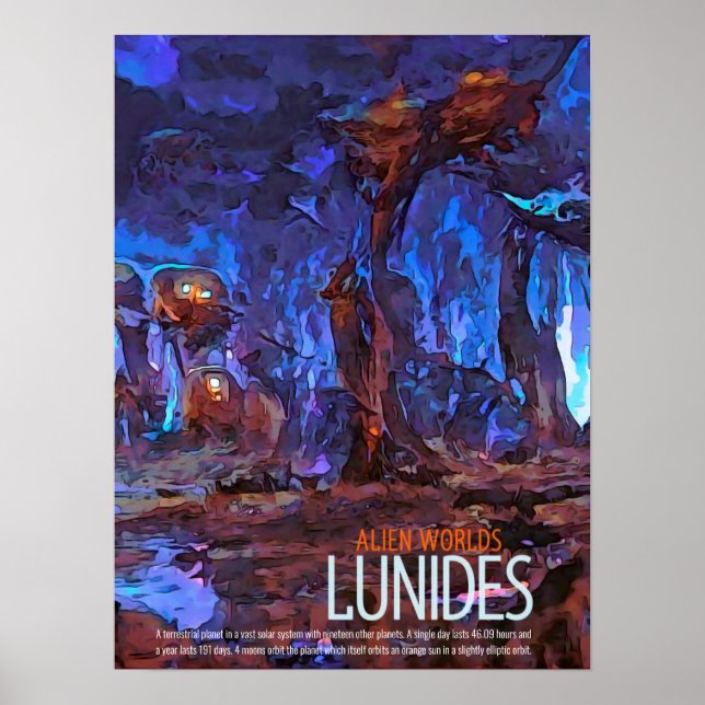 Alien Worlds - Lunides Poster (Front)