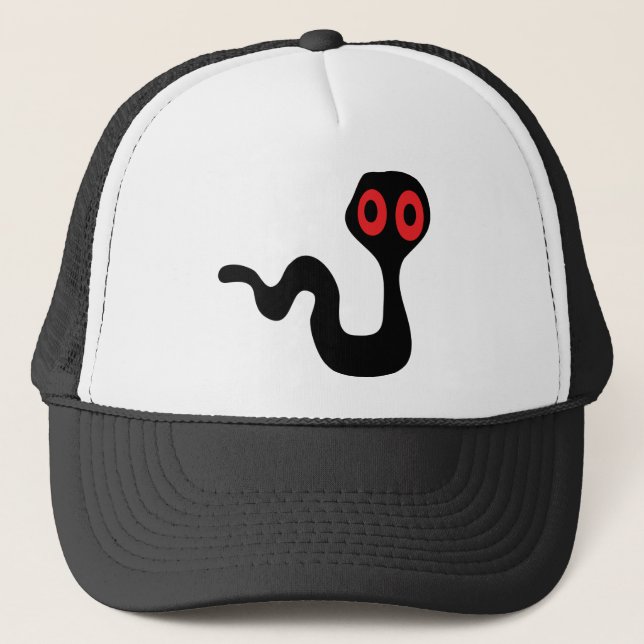 alien worm trucker hat (Front)