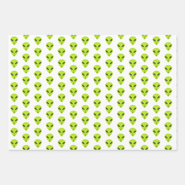 alien wrapping paper sheet (Front)