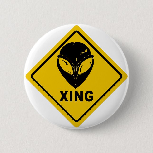 Alien X-ING 6 Cm Round Badge (Front)