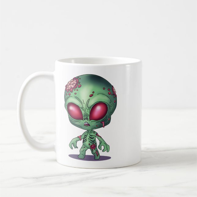 Alien Zombie Coffee Mug (Left)