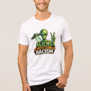 ALIENS  AGAINST RACISM Tri-Blend SHIRT