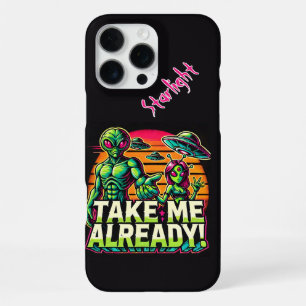 Aliens Await in Cosmic Design! iPhone 16 Pro Max Case