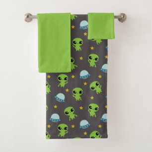 Aliens Bath Towel Set