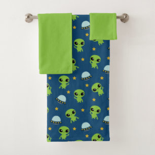 Aliens Bath Towel Set