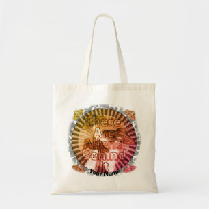 Aliens behind It tote bag