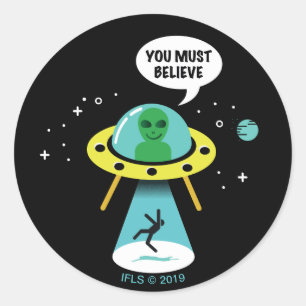 Aliens Classic Round Sticker