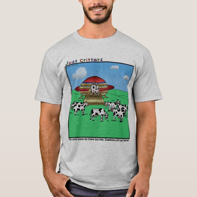 Aliens Cows T-Shirt (Front)