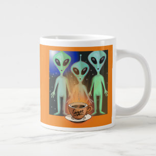 Aliens Curious about a cup of Coffee