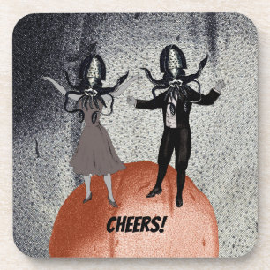 Aliens dance celebration coaster