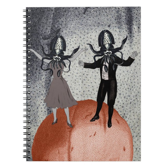 Aliens dance celebration notebook (Front)
