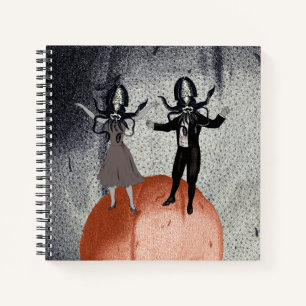 Aliens dance celebration notebook