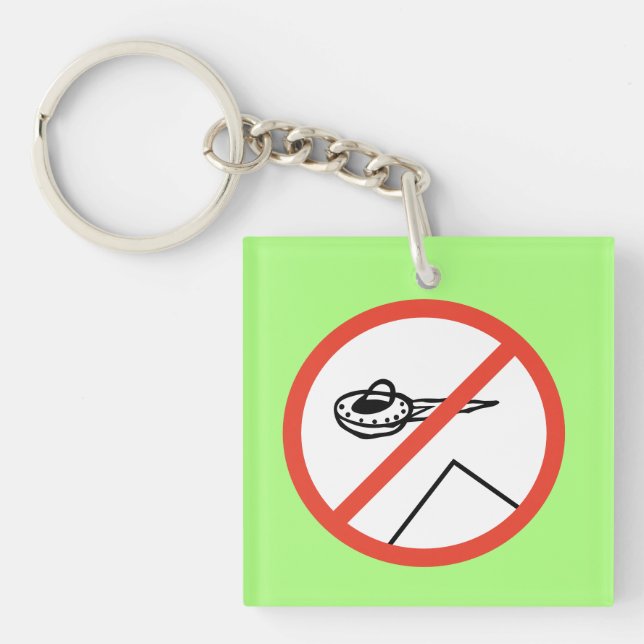 Aliens did not build pyramids key ring (Front)