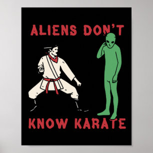 Aliens Don't Know Karate 4  Poster