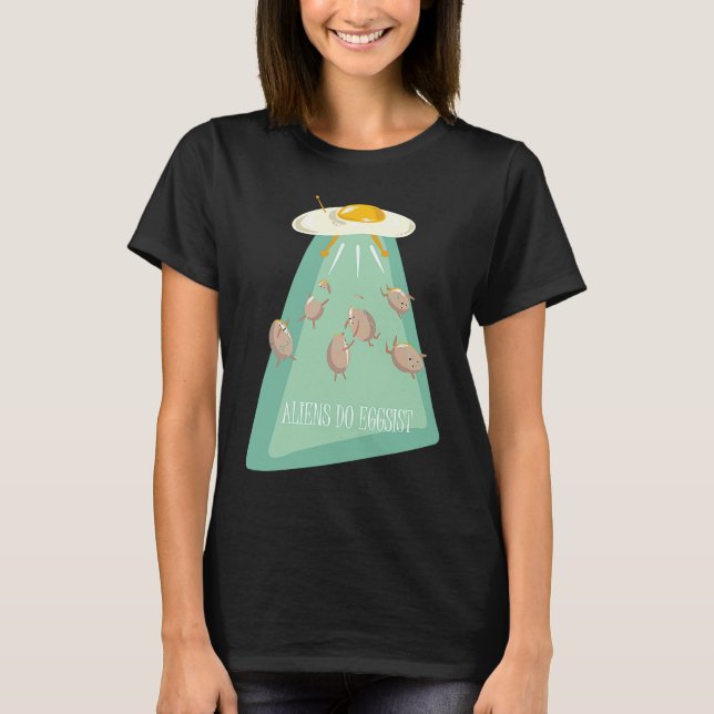 Aliens Eggs Ship  Alien Saying  for Kids Youth T-Shirt (Front)