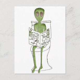 Aliens Exposed Postcard