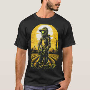 Aliens Farmer UFO Extraterrestrial Farming 2 T-Shirt
