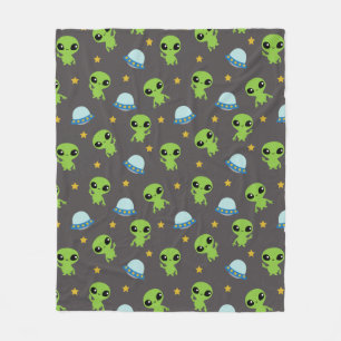 Aliens Fleece Blanket