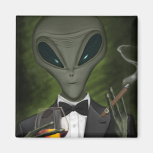Aliens Got Class Magnet