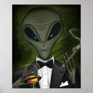 Aliens Got Class V1 Poster