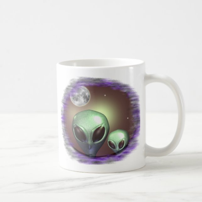 Aliens greys coffee mug (Right)