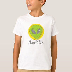 Aliens Head T-Shirt