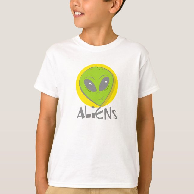 Aliens Head T-Shirt (Front)