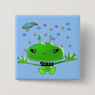 Aliens Huggs 15 Cm Square Badge