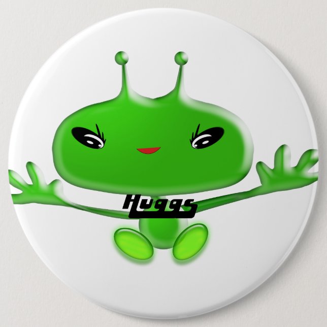 Aliens Huggs 6 Cm Round Badge (Front)