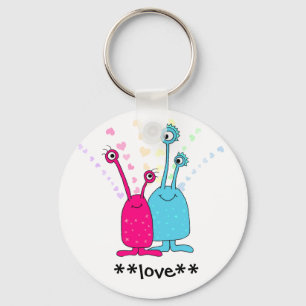 Aliens in Love Key Ring