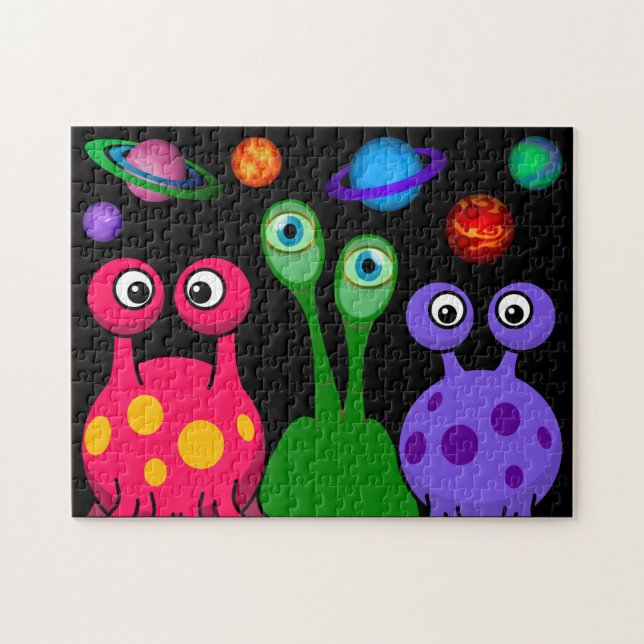 Aliens In Outer Space Jigsaw Puzzle (Horizontal)