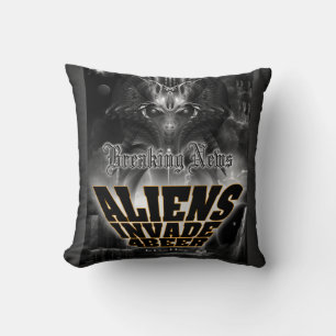 Aliens Invade 4 Beer Galaxy Attack Cushion