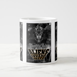 Aliens Invade 4 Beer Galaxy Attack Large Coffee Mug