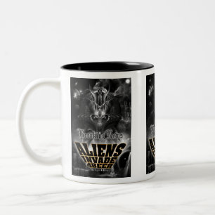 Aliens Invade 4 Beer Galaxy Attack Two-Tone Coffee Mug