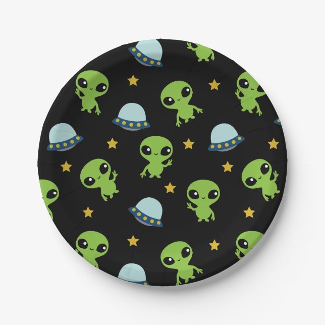 Aliens Paper Plates (Front)