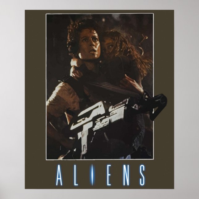 Aliens  Ripley  Newt Poster (Front)