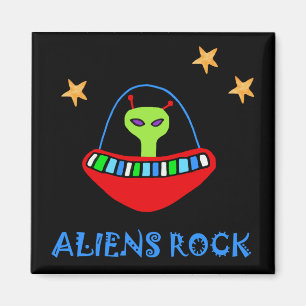aLiEnS rOcK! Magnet