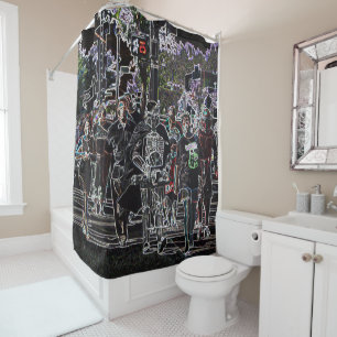 Aliens - Roswell, New Mexico Shower Curtain