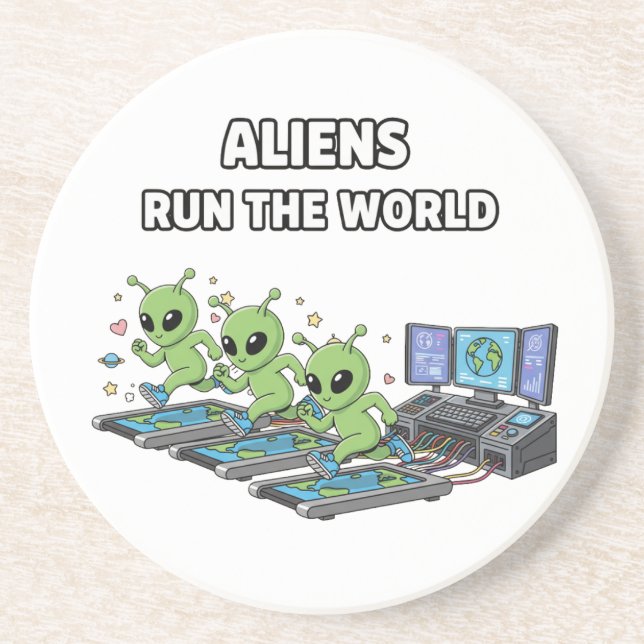 Aliens Run the World Coaster (Front)