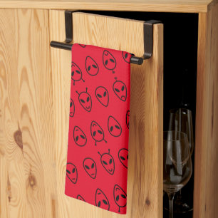 Aliens! Tea Towel