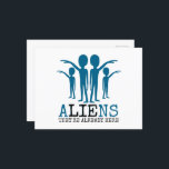 Aliens, They're Already Here Postcard<br><div class="desc">Aliens,  They're Already Here Postcard by The Gift Tree.</div>