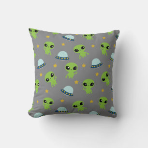 Aliens Throw Pillow