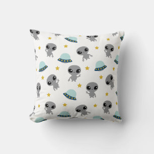 Aliens Throw Pillow