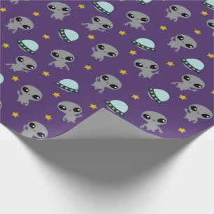Aliens Wrapping Paper